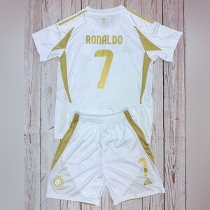 NEW!! YOUTH Cristiano Ronaldo (Jersey + Shorts) Adidas 25-26’ Kit (MEDIUM) (26)